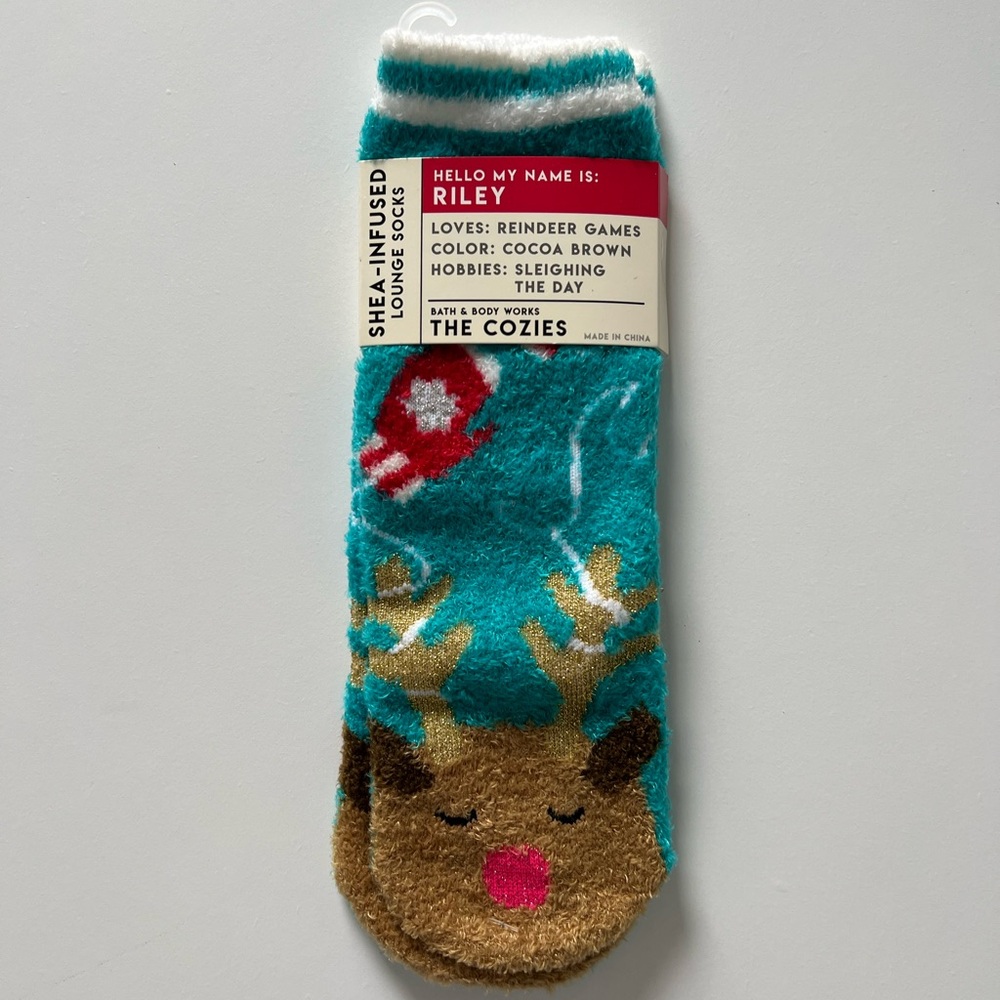 Bath and Body Works Reindeer Socks